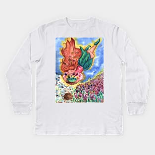 Crocus Faerie Kids Long Sleeve T-Shirt